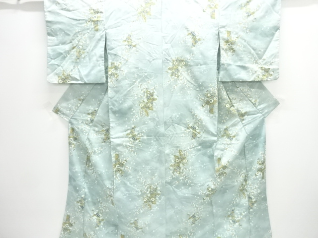 生花模様小紋着物